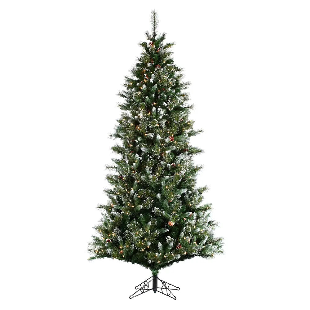 christmas tree slim mix snow pine