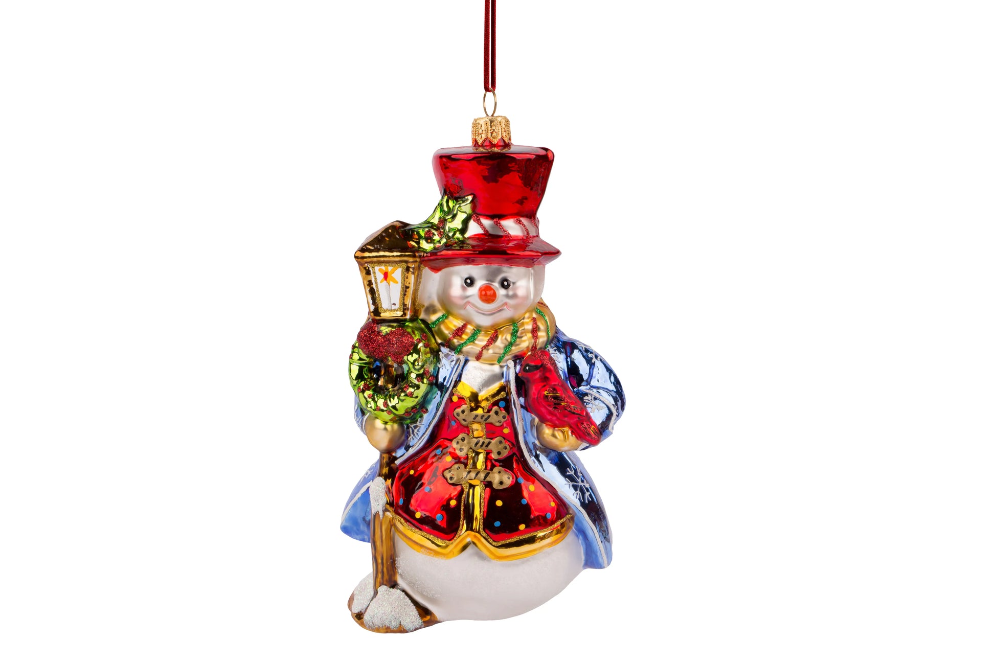 Huras Stylish Snowman by Lamp Post